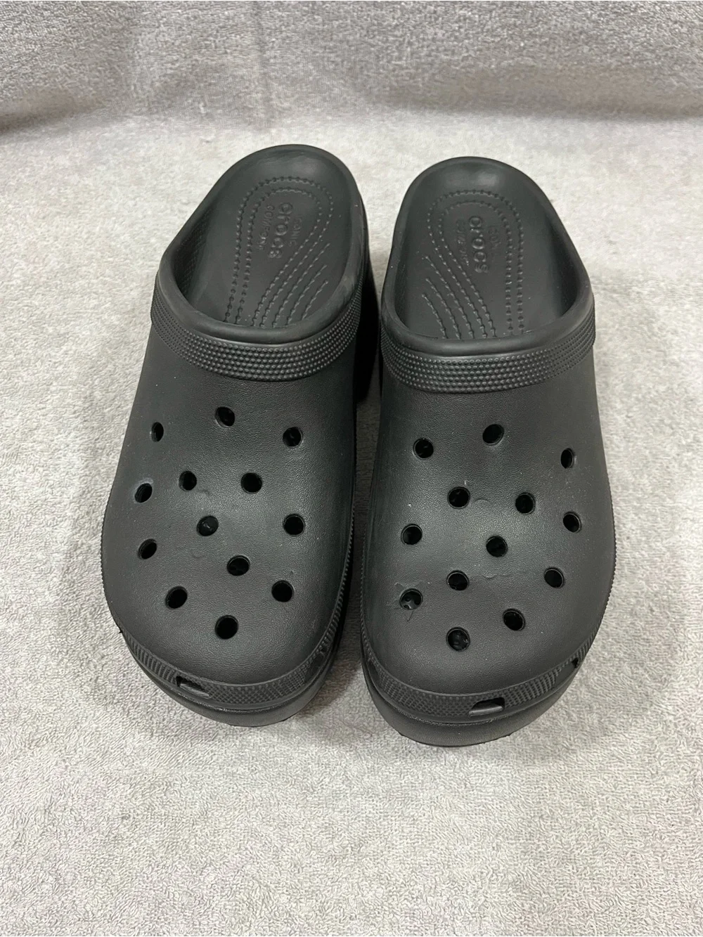 Crocs Siren Clog Black Chunky Heel Platform Women’s Size 11